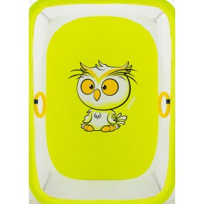Манеж Qvatro LUX-02 мелкая сетка  желтый (owl) изображение 2