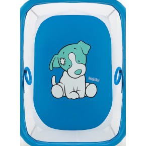 Манеж Qvatro LUX-02 мелкая сетка  синий (dog) изображение 2