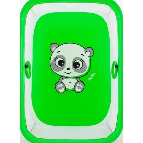 Манеж Qvatro LUX-02 мелкая сетка  зеленый (panda) изображение 2