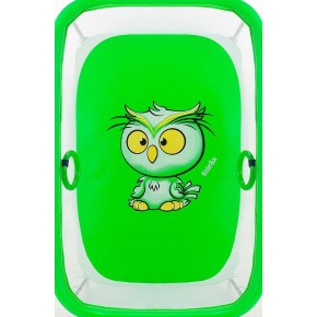 Манеж Qvatro LUX-02 мелкая сетка  зеленый (owl) изображение 2