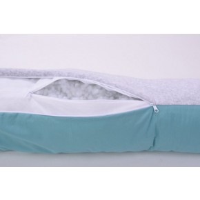 Подушка для кормления Baby Veres Comfort Long Velour grey tiffany изображение 4