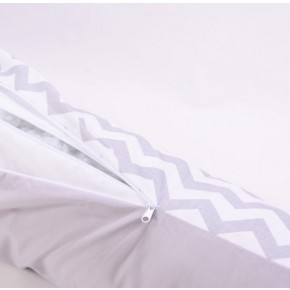 Подушка для кормления Baby Veres Comfort Long Velour zigzag grey изображение 2