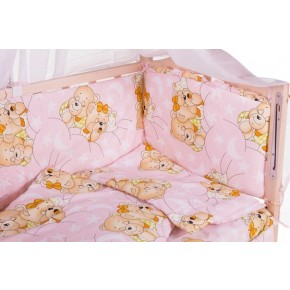 Детская постель Qvatro Gold RG-08 рисунок  розовая (мишки спят) изображение 2