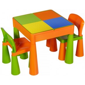 Стол и 2 стульчика Tega Mamut 899G orange-green изображение 1