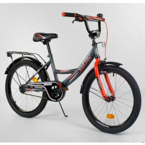 Велосипед детский Corso Classic 20 дюймов CL-20 Y 9703 серо-красный
