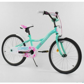 Велосипед детский Corso Classic 20 дюймов S-20281 бирюзовый