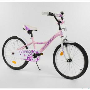 Велосипед детский Corso Classic 20 дюймов S-30391 розовый изображение 1