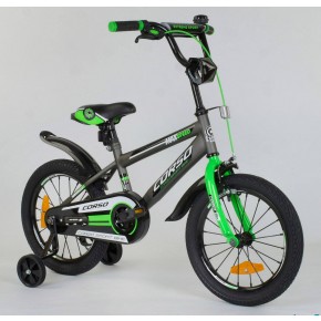 Велосипед детский Corso Aerodynamic ST - 5095 16 дюймов зеленый