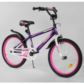 Велосипед детский Corso Aerodynamic EX-20 N 3977 20 дюймов фиолетовый