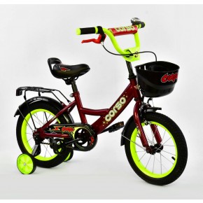 Велосипед детский Corso Classic 14 дюймов G-14314 бордовый