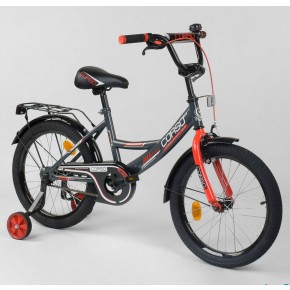 Велосипед детский Corso Classic 16 дюймов CL-16 P 4405 серо-красный
