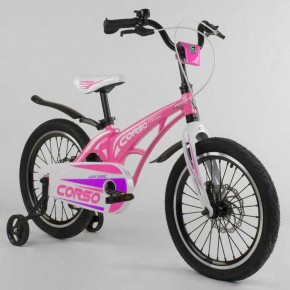 Велосипед детский Corso Magnesium 18 дюймов усиленные спицы изображение 6