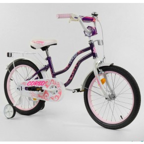 Велосипед детский Corso Star Т-85234 18 дюймов фиолетовый