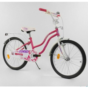 Велосипед детский Corso Star Т-08209 20 дюймов малиновый