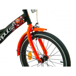 Велосипед детский Impuls Beaver 18 дюймов черно-оранжевый изображение 2
