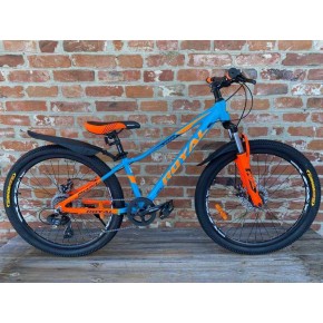 Велосипед Royal Rio 24 сине-оранжевый изображение 2