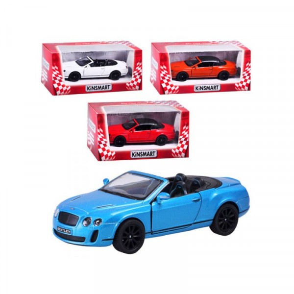 BENTLEY フィギュア付きピンバッチ付き Машина коллекционная Bentley Continental GT Speed KT5369W KINSMART
