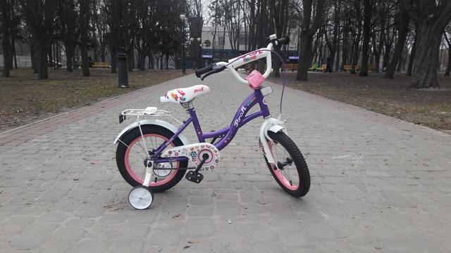 Велосипед для девочки Prof1 Bloom 16 violet купить в Киеве, цена в Украине | alisa-ua